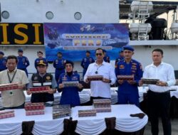 Peredaran 6,4 juta Batang Rokok Ilegal Digagalkan Polairud Baharkam Polri