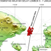BBMKG Denpasar Deteksi 62 Gempa Bumi Tektonik di Selat Lombok dalam Tiga Hari