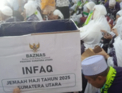 Baznas Sumut Kumpulkan Infak Rp166 Juta dari Jamaah Haji 2025